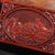 Chinoiserie Red Lacquer Document Box, Rectangular Relief Carved Landscape, Tabletop Decor For Sale In Los Angeles - Image 6 of 9