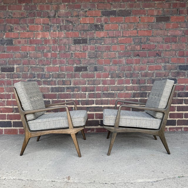 Mid-Century Modern Carlo De Carli Italian Lounge Chairs Restored For Sale - Image 11 of 12