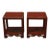 1950s A Pair of Porcelain, Lacquered Wood Side Tables For Sale