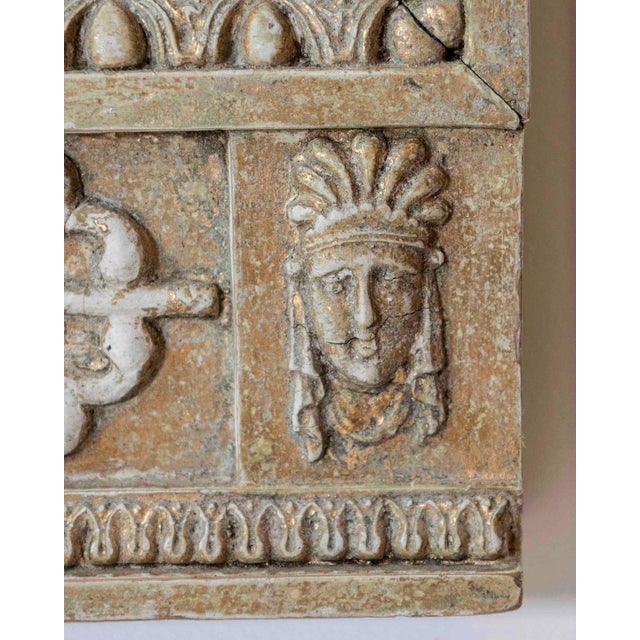19th Century Swedish Neoclassical Painted Mirror With Sphinx Crest and Candle Sconce For Sale - Image 11 of 11