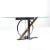DIA - Design Institute America Kaizo Oto for Design Institute of America Postmodern Steel and Brass Console Table For Sale - Image 4 of 7