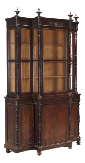 Antique Rosewood Bookcase, 1800s