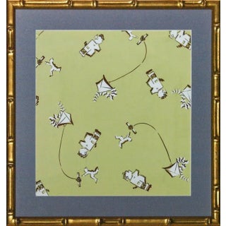 "Go Fly a Kite, Gouache Painting" For Sale