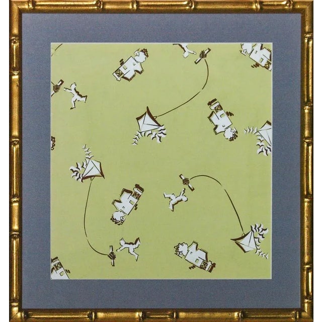 "Go Fly a Kite, Gouache Painting" For Sale