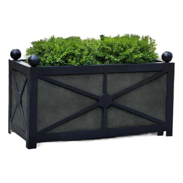 Villandry Window Box Lead Lite Gray Fiberglass Planter For Sale