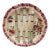 19th Century Longchamp Majolica Asparagus Plate With Flowers For Sale