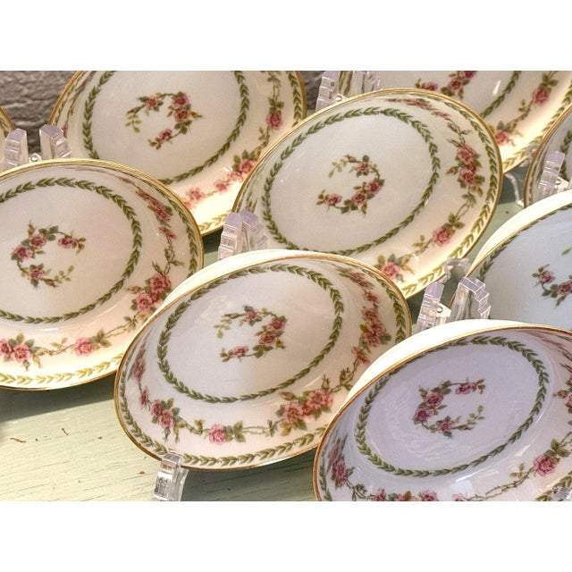 French Antique Limoges Dessert Bowls, Gda France & Ch. Field Haviland, Set of 10 For Sale - Image 3 of 8