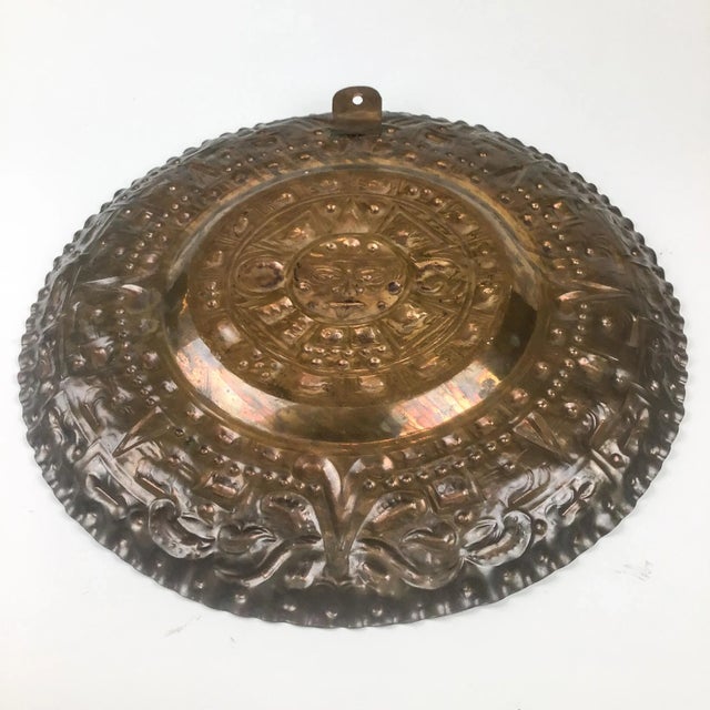 This heavy and detailed copper plate has been hanging on the wall for decades and is in perfect condition with the...