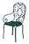 Early 20th Century Antique Garden Table & Chairs, Set of 5 in Dark Green Patio For Sale - Image 5 of 15