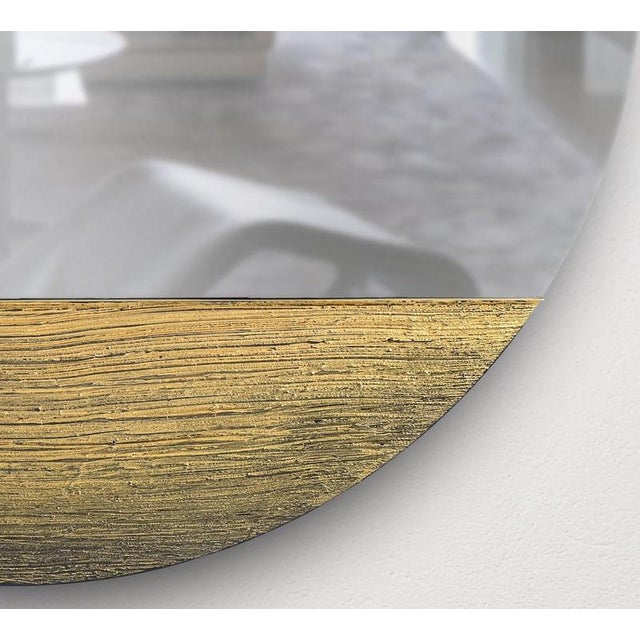 Contemporary Orizzonte 900 Tondo Oro Mirror by Disain1971 For Sale - Image 3 of 8