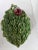 1980s Vintage Portuguese Majolica Cabbage Leaf Serving Dish With Plum Handle For Sale - Image 5 of 6