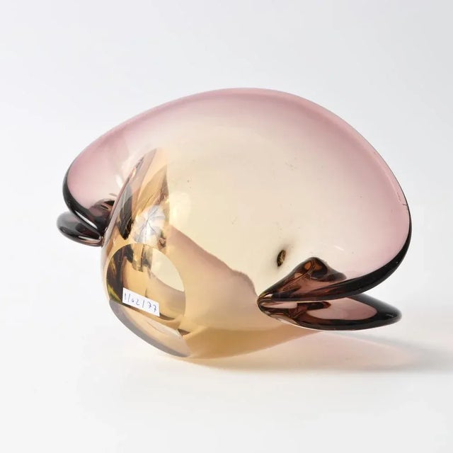 Sommerso Murano Glass Clamshell Bowl, 1950s For Sale - Image 11 of 13