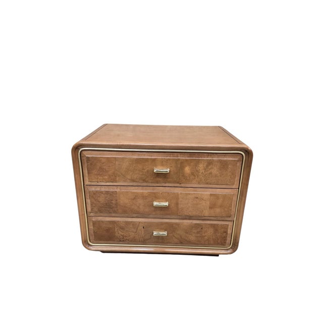 American of Martinsville Mid Century Modern Headboard and Nightstands Set by American of Martinsville For Sale - Image 4 of 12