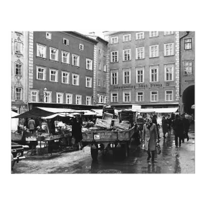 1971 Salzburg Austria Street Market Photograph by Don Ware