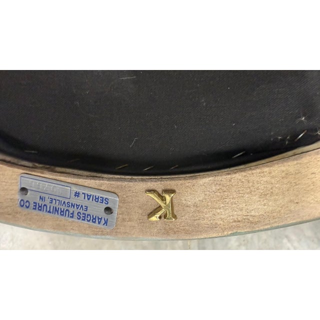 Pair of Vintage Karges Louis XVI Style Armchairs – Hand-Painted Frames For Sale - Image 9 of 12