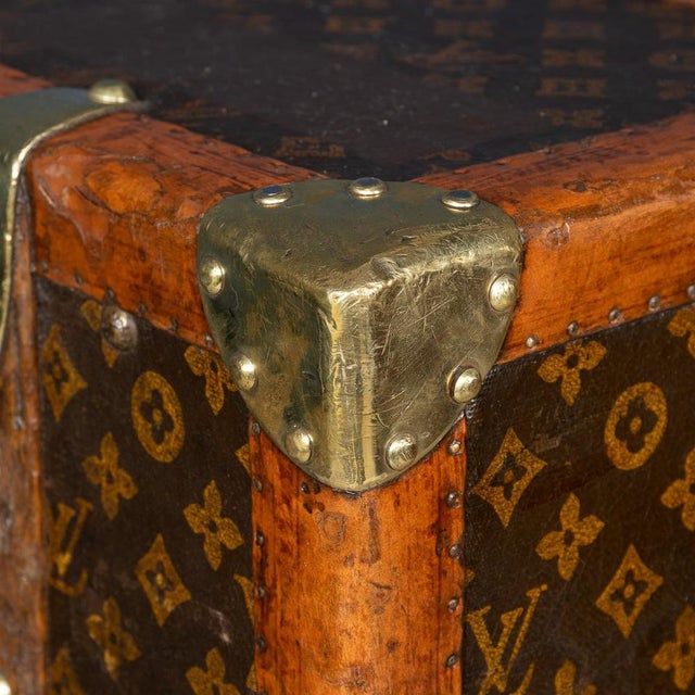 Brown Wardrobe Trunk in Monogram Canvas from Louis Vuitton, France, 1930s For Sale - Image 8 of 18