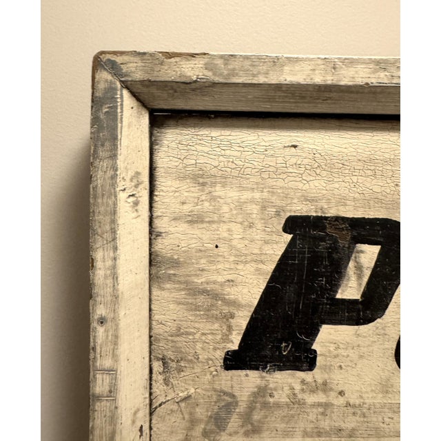 Antique Positively No Dumping Per Order Board of Health Wood Sign 20"x26" For Sale - Image 11 of 15