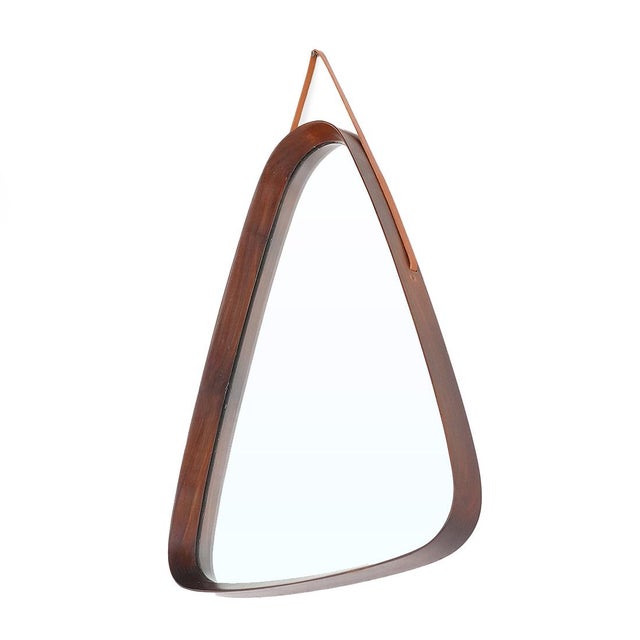 1960s Vintage Mirror with Teak Frame, 1960s For Sale - Image 5 of 15