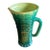 1960s Poterie d'Accolay Emerald Green Ceramic Pitcher Vase For Sale