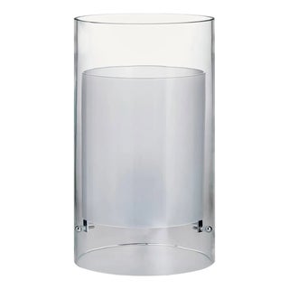 Cilla Carlo Moretti Contemporary Mouth Blown Murano Clear Glass Table Lamp For Sale