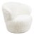 Regina Andrew Myra Boucle Faux Wool Swivel Chair, White For Sale