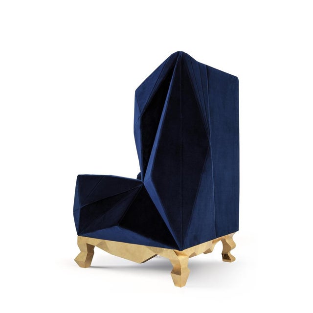 Velvet Pink Rock Chair by Royal Stranger For Sale - Image 11 of 16