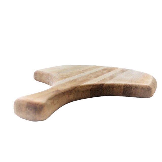 European hand-made bakers bread board made of solid maple. Perfect to be used as a charcuterie board or stylishly stacked...