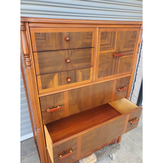 Brown 1930s Art Deco Dresser For Sale - Image 8 of 18