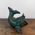 Small Japanese Fish Ikebana Hanging Vase in Patinated Bronze, 1950s For Sale - Image 9 of 17