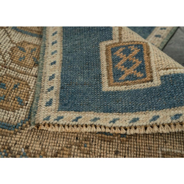 Turkish Mini Rug Oriental Hand Knotted Vintage Rug 1'6" x 2'7" #21223 For Sale In Houston - Image 6 of 8