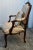Vintage Ornately Carved French Style Arm Chair W/Pillow For Sale - Image 4 of 12
