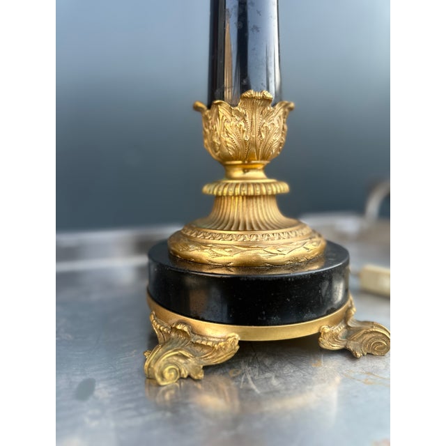Empire Marble Table Lamp, 1960s For Sale - Image 4 of 8