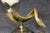 Brass 20th C. Pair Anthony Redmile Style Hollywood Regency Brass Mounted Horn Lamps For Sale - Image 8 of 11