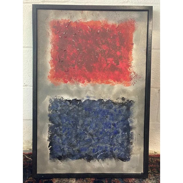 Black Original Abstract Signed Wall Art Painting For Sale - Image 8 of 11