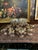 A striking vintage silver plate punch service by Webster Wilcox, beautifully executed in an ornate grapevine pattern that...