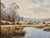 Farmhouse by a River in the English Countryside by 20th Century British Artist 1975 Circa For Sale - Image 4 of 18