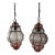 1950s Mid-Century ModernSeguso Murano Pink Blown Lantern Chandelier Sharon Osbourne - a Pair For Sale