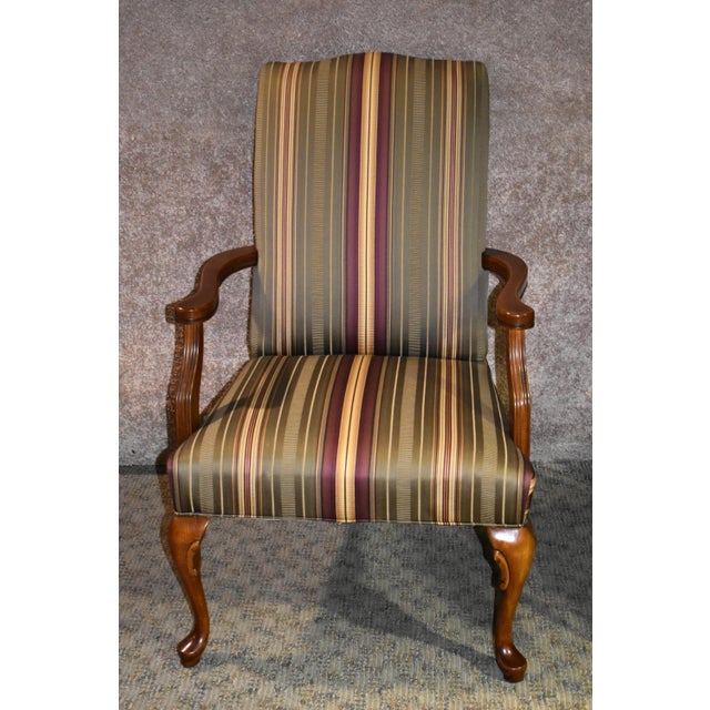 Fairfield Queen Anne Style Accent Arm Chair Chairish