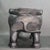 1970s Carved Solid Wood Black Indian Elephant Footstool With Cushion For Sale - Image 4 of 12