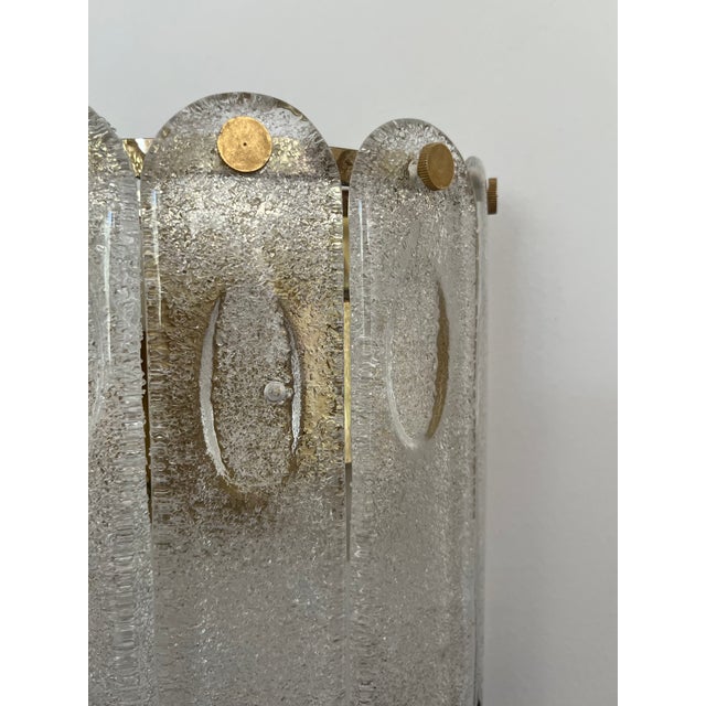 Italian Lilac Murano Glass Wall Sconces from Mazzega, 1970s, Set of 2 For Sale - Image 3 of 9