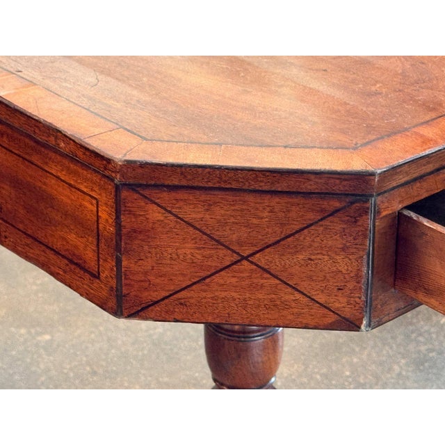 Early 19th Century Regency Work Table With Canted Corners on Tripod Base For Sale - Image 10 of 10