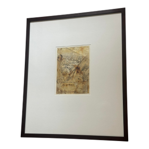 Framed Original Mixed Media Painting “Angels” by Dennis Carney