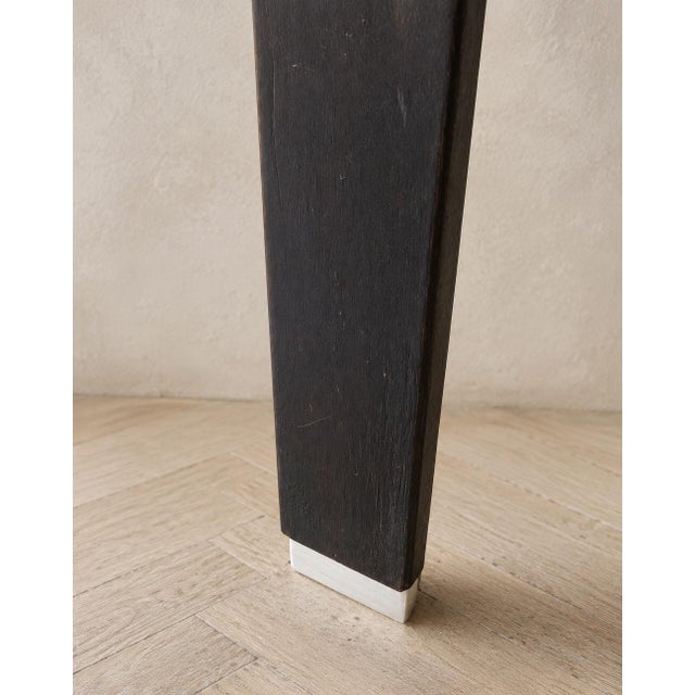 Vintage Square Coffee Table in Wood and Metal by MIM Roma, Italy, 1960s For Sale - Image 6 of 8
