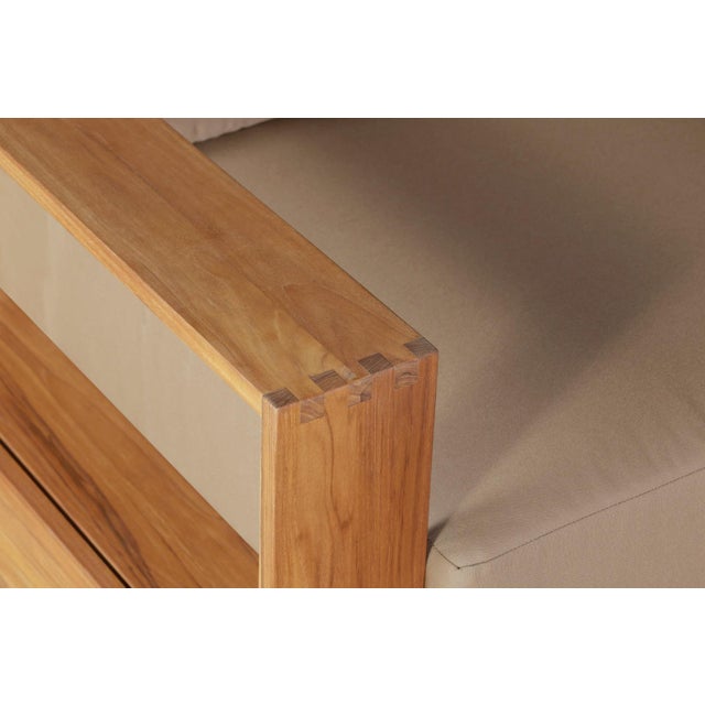 Imperial Grove Outdoor Solid Teak Wood Armchair For Sale - Image 12 of 14