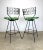Mid 20th Century Mid Century Modern Arthur Umanoff Style Wrought Iron Swivel Bar Stools—a Pair For Sale - Image 5 of 12