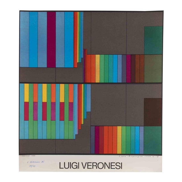 Luigi Veronesi, Abstract Composition, 1976, Lithograph For Sale