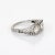 Art Deco Vintage Art Deco Ring 1.25ct Double Diamond 18k White Gold Filigree Sz 6 Jewellery For Sale - Image 3 of 7