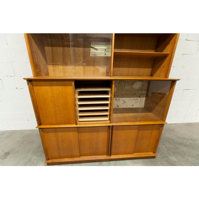 Wood Oscar Display Case by Didier Rozaffy, 1952 For Sale - Image 7 of 18