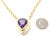 Contemporary Tiffany & Co. Paloma Picasso 18k Gold Large Amethyst Pendant Necklace For Sale - Image 3 of 10