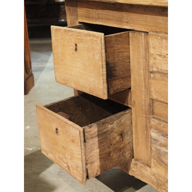 French Chestnut and Oak Desk From Le Grand Monarque à Chartres, Circa 1720 For Sale - Image 9 of 13